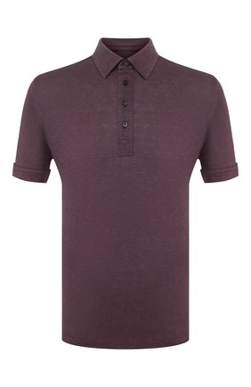Мужское льняное поло ERMENEGILDO ZEGNA фиолетового цвета по цене 29950 руб., арт. UU564/723 | Фото 1 Мужское льняное поло ERMENEGILDO ZEGNA фиолетового цвета, арт. UU564/723 | Фото 1