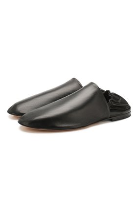 Мужские кожаные слиперы BOTTEGA VENETA черного цвета по цене 47200 руб., арт. 620303/VBTQ0 | Фото 1 Мужские кожаные слиперы BOTTEGA VENETA черного цвета, арт. 620303/VBTQ0 | Фото 1