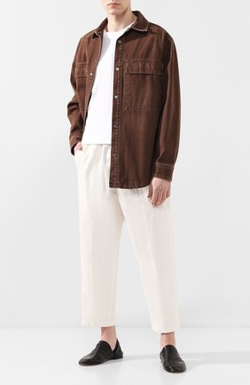 Мужские кожаные слиперы BOTTEGA VENETA черного цвета по цене 47200 руб., арт. 620303/VBTQ0 | Фото 2 Мужские кожаные слиперы BOTTEGA VENETA черного цвета, арт. 620303/VBTQ0 | Фото 2