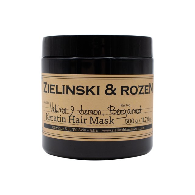 Кератиновая маска для волос Vetiver & Lemon, Bergamot Zielinski&Rozen 10944445