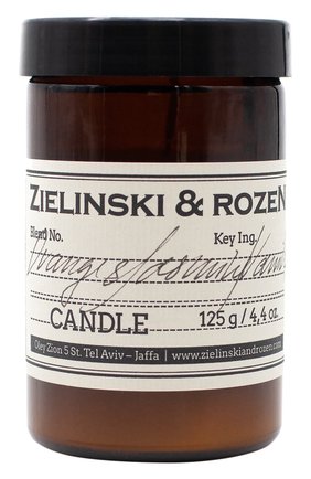 Мужского свеча orange & jasmine, vanilla ZIELINSKI&ROZEN бесцветного цвета по цене 2450 руб., арт. 4627153152514 | Фото 1 Мужского свеча orange & jasmine, vanilla ZIELINSKI&ROZEN бесцветного цвета, арт. 4627153152514 | Фото 1