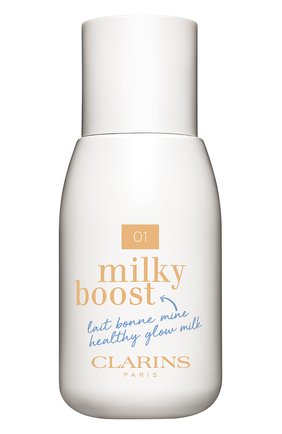 Оттеночный флюид для лица milky boost, 01 CLARINS бесцветного цвета по цене 2800 руб., арт. 80060648 | Фото 1 Оттеночный флюид для лица milky boost, 01 CLARINS бесцветного цвета, арт. 80060648 | Фото 1