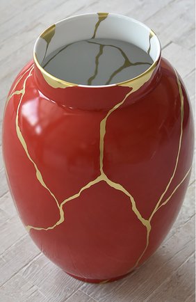 Мужского ваза kintsugi BERNARDAUD красного цвета по цене 1480000 руб., арт. 1834/22986 | Фото 2 Мужского ваза kintsugi BERNARDAUD красного цвета, арт. 1834/22986 | Фото 2