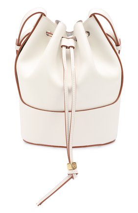 Женская сумка balloon small LOEWE белого цвета по цене 165500 руб., арт. 326.75AC31 | Фото 1 Женская сумка balloon small LOEWE белого цвета, арт. 326.75AC31 | Фото 1 (Сумки-технические: Сумки через плечо; Материал: Натуральная кожа; Ремень/цепочка: На ремешке; Размер: small)