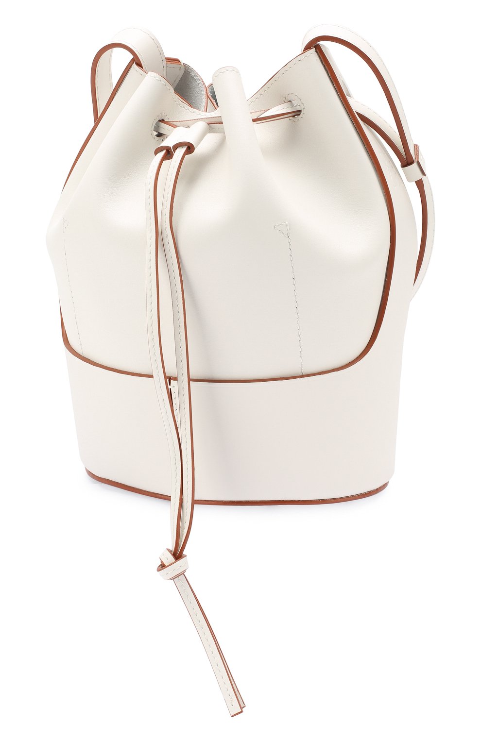 Женская сумка balloon small LOEWE белого цвета по цене 165500 руб., арт. 326.75AC31 | Фото 3 Женская сумка balloon small LOEWE белого цвета, арт. 326.75AC31 | Фото 3 (Сумки-технические: Сумки через плечо; Материал: Натуральная кожа; Ремень/цепочка: На ремешке; Размер: small)