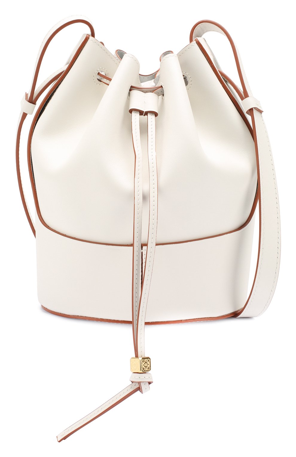 Женская сумка balloon small LOEWE белого цвета по цене 165500 руб., арт. 326.75AC31 | Фото 5 Женская сумка balloon small LOEWE белого цвета, арт. 326.75AC31 | Фото 5 (Сумки-технические: Сумки через плечо; Материал: Натуральная кожа; Ремень/цепочка: На ремешке; Размер: small)