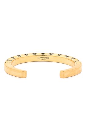 Женская браслет-кафф SAINT LAURENT золотого цвета по цене 26200 руб., арт. 603771/Y1500 | Фото 2 Женская браслет-кафф SAINT LAURENT золотого цвета, арт. 603771/Y1500 | Фото 2