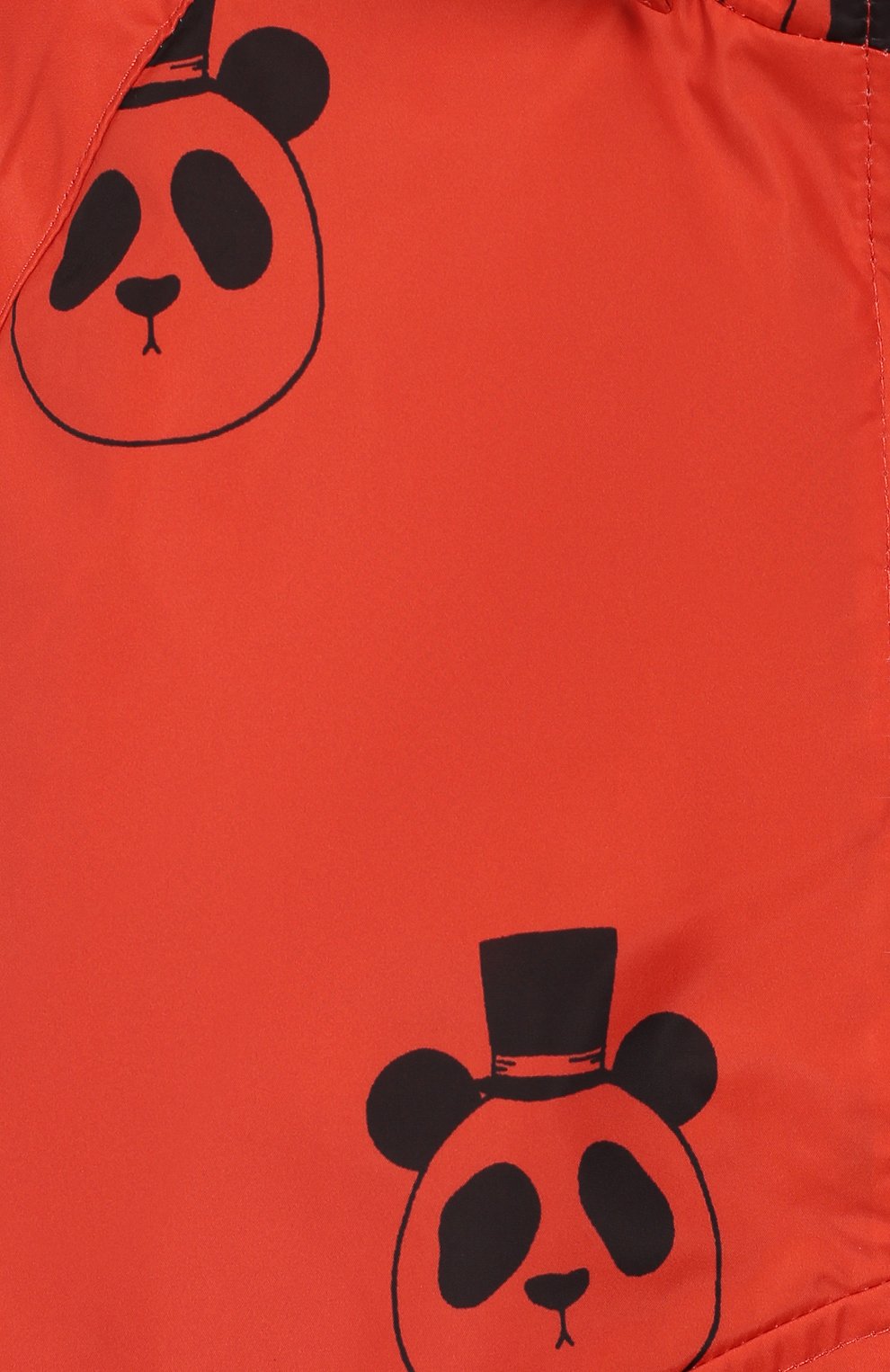Детского куртка с капюшоном MINI RODINI оранжевого цвета, арт. 20210100 | Фото 3 (Рукава: Длинные; Материал внешний: Синтетический материал; Кросс-КТ: Демисезон)