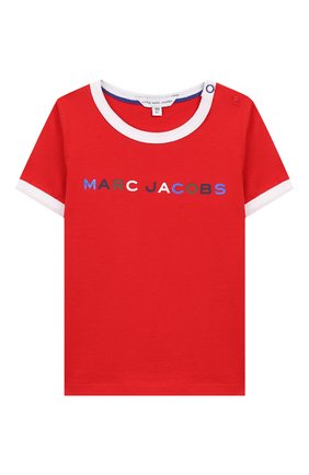 Детский хлопковая футболка MARC JACOBS (THE) красного цвета по цене 3200 руб., арт. W05278 | Фото 1 Детский хлопковая футболка MARC JACOBS (THE) красного цвета, арт. W05278 | Фото 1