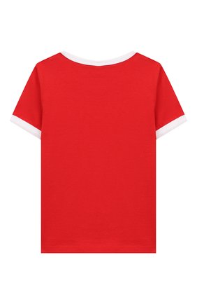 Детский хлопковая футболка MARC JACOBS (THE) красного цвета по цене 3200 руб., арт. W05278 | Фото 2 Детский хлопковая футболка MARC JACOBS (THE) красного цвета, арт. W05278 | Фото 2