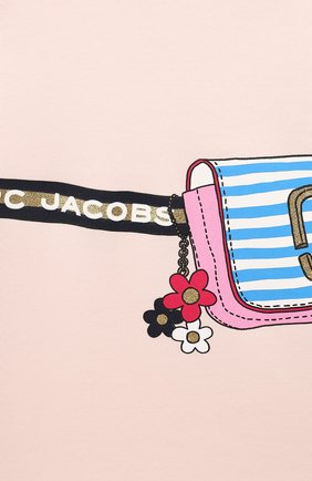 Женская хлопковое платье MARC JACOBS (THE) светло-розового цвета по цене 6290 руб., арт. W02138 | Фото 3 Женская хлопковое платье MARC JACOBS (THE) светло-розового цвета, арт. W02138 | Фото 3
