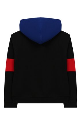 Детский хлопковое худи KARL LAGERFELD KIDS черного цвета по цене 9510 руб., арт. Z25232 | Фото 2 Детский хлопковое худи KARL LAGERFELD KIDS черного цвета, арт. Z25232 | Фото 2