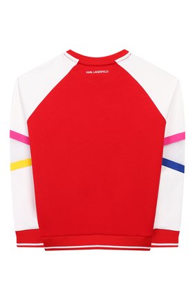 Детский хлопковый свитшот KARL LAGERFELD KIDS разноцветного цвета по цене 9950 руб., арт. Z15234 | Фото 2 Детский хлопковый свитшот KARL LAGERFELD KIDS разноцветного цвета, арт. Z15234 | Фото 2