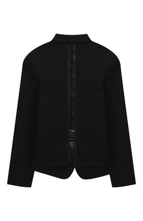 Детский жакет KARL LAGERFELD KIDS черного цвета по цене 19700 руб., арт. Z16080 | Фото 2 Детский жакет KARL LAGERFELD KIDS черного цвета, арт. Z16080 | Фото 2