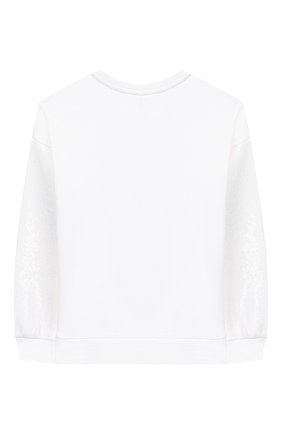 Детский хлопковый свитшот KARL LAGERFELD KIDS белого цвета по цене 13050 руб., арт. Z15236 | Фото 2 Детский хлопковый свитшот KARL LAGERFELD KIDS белого цвета, арт. Z15236 | Фото 2