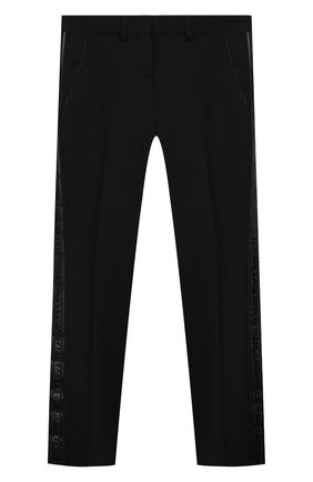 Детского брюки KARL LAGERFELD KIDS черного цвета по цене 9950 руб., арт. Z14123 | Фото 1 Детского брюки KARL LAGERFELD KIDS черного цвета, арт. Z14123 | Фото 1