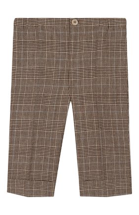 Детские брюки из шерсти и льна GUCCI бежевого цвета по цене 37300 руб., арт. 591407/XWAGI | Фото 1 Детские брюки из шерсти и льна GUCCI бежевого цвета, арт. 591407/XWAGI | Фото 1