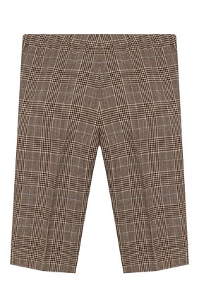 Детские брюки из шерсти и льна GUCCI бежевого цвета по цене 37300 руб., арт. 591407/XWAGI | Фото 2 Детские брюки из шерсти и льна GUCCI бежевого цвета, арт. 591407/XWAGI | Фото 2