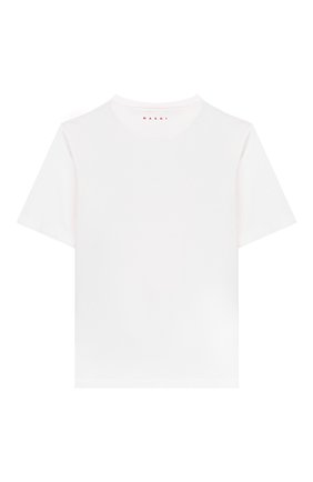 Детская хлопковая футболка MARNI розового цвета по цене 5265 руб., арт. M002N0-M00HW | Фото 2 Детская хлопковая футболка MARNI розового цвета, арт. M002N0-M00HW | Фото 2