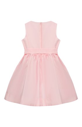 Детское хлопковое платье SIMONETTA розового цвета, арт. 1M1072/MB220/1-4 | Фото 2 (Случай: Вечерний; Принт: Без принта; Рукава: Короткие; Материал внешний: Хлопок; Материал подклада: Синтетический материал; Девочки Кросс-КТ: Платье-одежда)