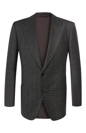 Мужской пиджак TOM FORD темно-серого цвета по цене 250000 руб., арт. 718R50/11HA40 | Фото 1 Мужской пиджак TOM FORD темно-серого цвета, арт. 718R50/11HA40 | Фото 1