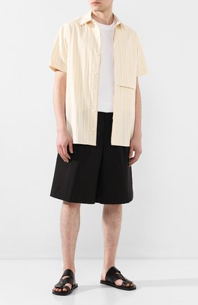 Мужские хлопковые шорты JIL SANDER черного цвета по цене 41050 руб., арт. JSMQ311831-MQ241600 | Фото 2 Мужские хлопковые шорты JIL SANDER черного цвета, арт. JSMQ311831-MQ241600 | Фото 2