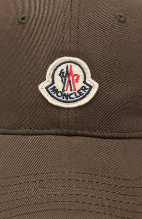Мужской хлопковая бейсболка MONCLER зеленого цвета по цене 9300 руб., арт. F1-091-3B707-00-V0090 | Фото 3 Мужской хлопковая бейсболка MONCLER зеленого цвета, арт. F1-091-3B707-00-V0090 | Фото 3