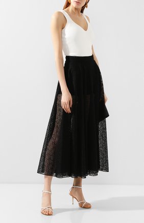 Женские шорты ALAIA черного цвета по цене 27350 руб., арт. AS9P019RM036 | Фото 2 Женские шорты ALAIA черного цвета, арт. AS9P019RM036 | Фото 2