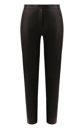 Женские кожаные брюки WINDSOR коричневого цвета по цене 69650 руб., арт. 52 DL303 10008344 | Фото 1 Женские кожаные брюки WINDSOR коричневого цвета, арт. 52 DL303 10008344 | Фото 1