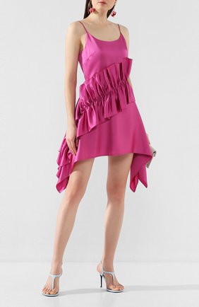 Женское платье CHRISTOPHER KANE фуксия цвета по цене 113500 руб., арт. RE20 DR3335 HEAVY SLINKY SATIN | Фото 2 Женское платье CHRISTOPHER KANE фуксия цвета, арт. RE20 DR3335 HEAVY SLINKY SATIN | Фото 2