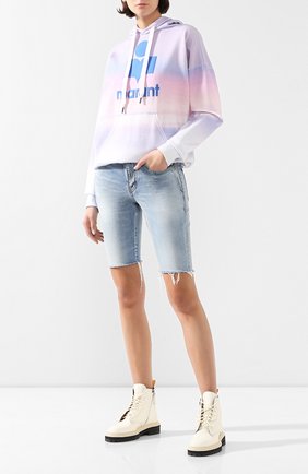 Женская хлопковое худи ISABEL MARANT ETOILE разноцветного цвета по цене 29950 руб., арт. SW0031-20P033E/MANSEL | Фото 2 Женская хлопковое худи ISABEL MARANT ETOILE разноцветного цвета, арт. SW0031-20P033E/MANSEL | Фото 2