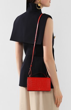 Женская сумка gv3 GIVENCHY красного цвета по цене 62950 руб., арт. BB607KB0LK | Фото 2 Женская сумка gv3 GIVENCHY красного цвета, арт. BB607KB0LK | Фото 2