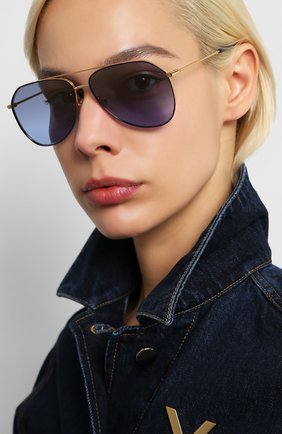 Мужские солнцезащитные очки DOLCE & GABBANA синего цвета по цене 16300 руб., арт. 2244-133733 | Фото 2 Мужские солнцезащитные очки DOLCE & GABBANA синего цвета, арт. 2244-133733 | Фото 2