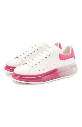 Женские кожаные кеды ALEXANDER MCQUEEN фуксия цвета по цене 43300 руб., арт. 611698/WHX9V | Фото 1 Женские кожаные кеды ALEXANDER MCQUEEN фуксия цвета, арт. 611698/WHX9V | Фото 1