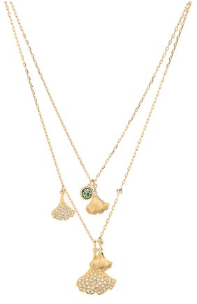 Женское колье stunning ginko SWAROVSKI золотого цвета по цене 9480 руб., арт. 5527079 | Фото 2 Женское колье stunning ginko SWAROVSKI золотого цвета, арт. 5527079 | Фото 2