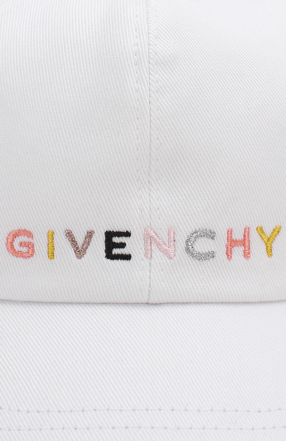 Детская бейсболка GIVENCHY белого цвета по цене 12800 руб., арт. H01026 | Фото 3 Детская бейсболка GIVENCHY белого цвета, арт. H01026 | Фото 3