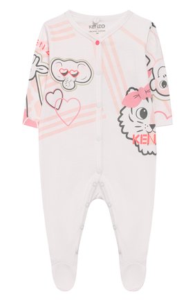 Детский хлопковая пижама KENZO розового цвета по цене 8180 руб., арт. KQ54003 | Фото 1 Детский хлопковая пижама KENZO розового цвета, арт. KQ54003 | Фото 1