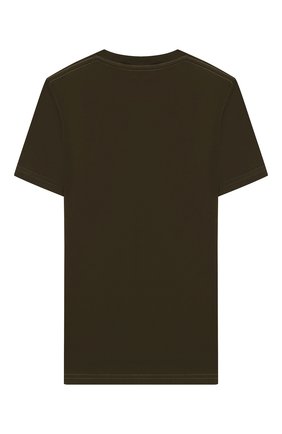 Детская хлопковая футболка DSQUARED2 хаки цвета по цене 6620 руб., арт. DQ03W6-D00W5 | Фото 2 Детская хлопковая футболка DSQUARED2 хаки цвета, арт. DQ03W6-D00W5 | Фото 2