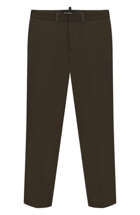 Детские хлопковые брюки DSQUARED2 хаки цвета по цене 12400 руб., арт. DQ03VL-D00XC | Фото 1 Детские хлопковые брюки DSQUARED2 хаки цвета, арт. DQ03VL-D00XC | Фото 1
