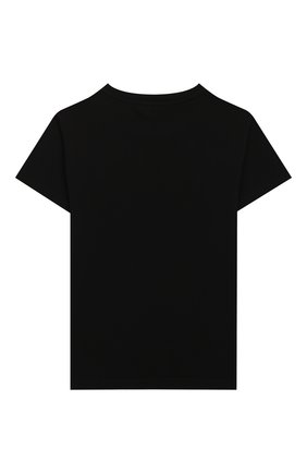 Детская хлопковая футболка BALMAIN черного цвета по цене 14850 руб., арт. 6M8561/MX500/12-16 | Фото 2 Детская хлопковая футболка BALMAIN черного цвета, арт. 6M8561/MX500/12-16 | Фото 2
