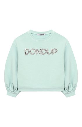 Детский хлопковый свитшот DONDUP голубого цвета по цене 9950 руб., арт. YF051/FY0010/ZA30 | Фото 1 Детский хлопковый свитшот DONDUP голубого цвета, арт. YF051/FY0010/ZA30 | Фото 1