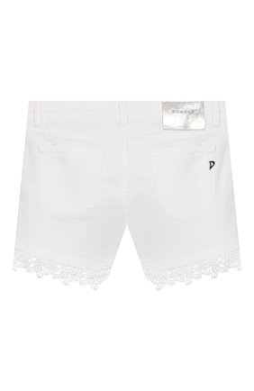 Детские джинсовые шорты DONDUP белого цвета по цене 9715 руб., арт. YP319/BSE027/PTDW | Фото 2 Детские джинсовые шорты DONDUP белого цвета, арт. YP319/BSE027/PTDW | Фото 2