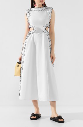 Женское хлопковое платье CHRISTOPHER KANE белого цвета по цене 77300 руб., арт. RE20 DR3319 TAIL0RED C0TT0N | Фото 2 Женское хлопковое платье CHRISTOPHER KANE белого цвета, арт. RE20 DR3319 TAIL0RED C0TT0N | Фото 2
