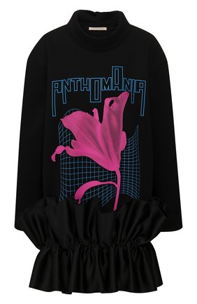 Женское хлопковое платье CHRISTOPHER KANE черного цвета по цене 68550 руб., арт. RE20 DR3343 SINGLE FACED JERSEY | Фото 1 Женское хлопковое платье CHRISTOPHER KANE черного цвета, арт. RE20 DR3343 SINGLE FACED JERSEY | Фото 1
