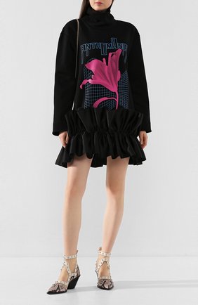 Женское хлопковое платье CHRISTOPHER KANE черного цвета по цене 68550 руб., арт. RE20 DR3343 SINGLE FACED JERSEY | Фото 2 Женское хлопковое платье CHRISTOPHER KANE черного цвета, арт. RE20 DR3343 SINGLE FACED JERSEY | Фото 2