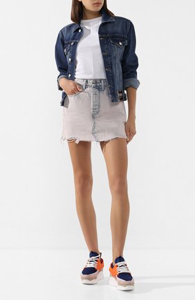Женская джинсовая юбка DENIM X ALEXANDER WANG розового цвета по цене 25250 руб., арт. 4DC1205621 | Фото 2 Женская джинсовая юбка DENIM X ALEXANDER WANG розового цвета, арт. 4DC1205621 | Фото 2