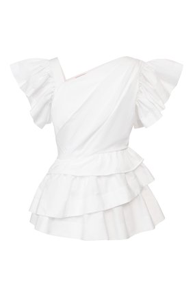 Женский хлопковый топ ALEXANDER MCQUEEN белого цвета по цене 59750 руб., арт. 617708/QLAAA | Фото 1 Женский хлопковый топ ALEXANDER MCQUEEN белого цвета, арт. 617708/QLAAA | Фото 1