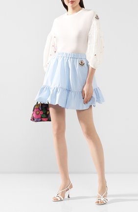 Женская футболка 4 moncler simone rocha MONCLER GENIUS белого цвета по цене 54500 руб., арт. F1-09W-8D702-00-8390X | Фото 2 Женская футболка 4 moncler simone rocha MONCLER GENIUS белого цвета, арт. F1-09W-8D702-00-8390X | Фото 2