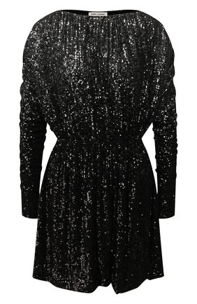 Женское платье с пайетками SAINT LAURENT черного цвета по цене 131500 руб., арт. 611963/YBSH2 | Фото 1 Женское платье с пайетками SAINT LAURENT черного цвета, арт. 611963/YBSH2 | Фото 1