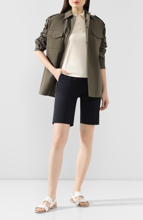 Женское хлопковое поло LORO PIANA светло-бежевого цвета по цене 38000 руб., арт. FAL0737 | Фото 2 Женское хлопковое поло LORO PIANA светло-бежевого цвета, арт. FAL0737 | Фото 2